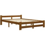 The Living Store Posteljni okvir medeno rjav iz trdne borovine 120x200 cm - Posteljni Okvir, (21524805) | Shoptok.si