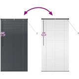 vidaXL Okenska roleta z zavesami Drugo Črna 85 x 175 cm Aluminij | Shoptok.si