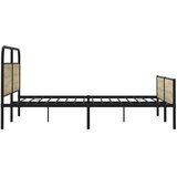  Metalni okvir kreveta bez madraca boja hrasta sonome 183x213 cm | shoptok.hr