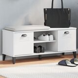  The Living Store Klop za čevlje VIKEN bela 106x35x45 cm inženirski les - Klop Za Čevlje, (21485512) Cene