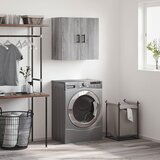 Maison Chic Stenska omarica - Zidna omarica siva sonoma 60x31x60 cm inženirski les iu110, (22062391) | Shoptok.si