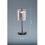 Fischer & Honsel Črno-siva LED zatemnitvena namizna svetilka (višina 34,5 cm) Riva – | Shoptok.si