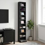 Cd ormar Crni hrast 33 x 23,5 x 175 cm Konstruirano drvo | shoptok.hr