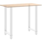  Noge za barski stol Bijele 2 kom 60 x (110-111) cm Čelične | shoptok.hr