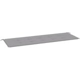  Jastuk za vrtnu klupu sivi 150x50x4 cm od tkanine Oxford | shoptok.hr