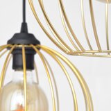  Luster na sajli MERCURE 3xE27/15W/230V zlatna/crna | Eponuda.com