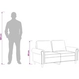  Dvosjed žuti 120 cm baršunasti | shoptok.hr