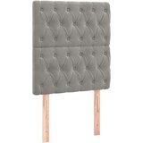  Box spring postelja z vzmetnico LED svetlo siva 90x200 cm žamet, (20789685) | Shoptok.si