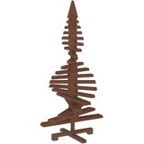  Drveno božićno drvce KOTKA 120 cm Masivna borovina - 120 cm Tamno smeđa završna obrada | shoptok.hr