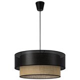 Luster na kablu BORHO 1xE27/60W/230V prečnika 40 cm crna/juta | Eponuda.com