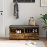  Klupa za hodnik s jastukom Dimljeni Hrast 100 x 38 x 46 cm | shoptok.hr
