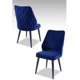 Hanah home set 2 stolice pufi sax blue black | ePonuda.com