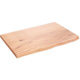 vidaXL Stenska polica svetlo rjava 60x40x2 cm trdna hrastovina, (20810730) Cene