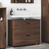 vidaXL Kupaonski ormar Smeđi hrast 76.5 x 35 x 64 cm Konstruirano drvo | shoptok.hr