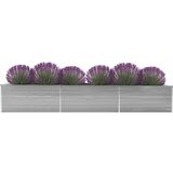 vidaXL Visoka greda pocinkano jeklo 480x80x77 cm siva Cene