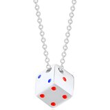 IZMAEL Ogrlica Dice - Srebrna | Shoptok.si