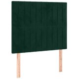  Uzglavlje tamnozeleno 80x5x118/128 cm baršunasto | shoptok.hr