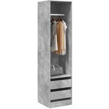  Ormar s ladicama boja betona 50x50x200 cm od konstruiranog drva | shoptok.hr