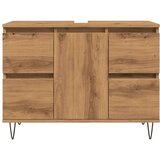 vidaXL Kopalniška omarica artisan hrast 80x33x60 cm inženirski les | Shoptok.si