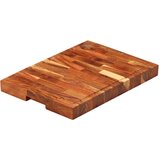 vidaXL Daska za rezanje 42 x 30 x 4 cm od masivnog bagremovog drva | shoptok.hr