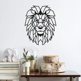 Wallity Zidna dekoracija Lav, 40x50 cm, 1,5 mm, Crna Cijene