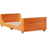  Krevet s regalom za knjige bez madraca 75 x 190 cm masivno drvo | shoptok.hr