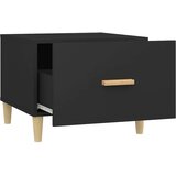 vidaXL Klubska mizica črna 50x50x40 cm konstruiran les | Shoptok.si