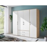 Modern Living Omara S Klasičnimi Vrati Lembo, Bela, Barva Hrasta | Shoptok.si