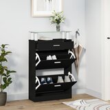 vidaXL Ormarić za cipele crni 63 x 24 x 104 cm od konstruiranog drva Cijene