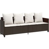  5-dijelni set vrtnih sofa s jastucima poliratan smeđi | shoptok.hr