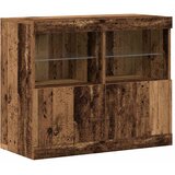  LED komoda Smeđa 81 x 37 x 66,5 cm Konstruirano drvo | shoptok.hr