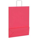 vidaXL Papirnate vrećice 50 kom s ručkama ružičaste 32x12x42 cm | shoptok.hr