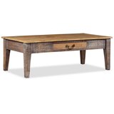  Starinski stolić za kavu od masivnog drva 118 x 60 x 40 cm | shoptok.hr