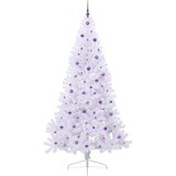 Umjetno božićno drvce Bijela 240 cm PVC i čelik | shoptok.hr