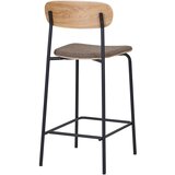 House Nordic Crna/smeđa sklopiva barska stolica u dekoru jasena (visine sjedala 66 cm) Estepona – | shoptok.hr