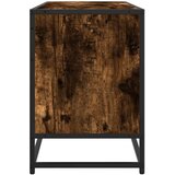 TV ormarić dimljeni hrast 100x35x50cm konstruirano drvo i metal | shoptok.hr