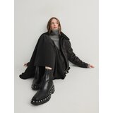 Reserved gležnjarji s kovicami - črna | Shoptok.si