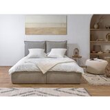 Bobochic Paris Bež oblazinjena zakonska postelja s prostorom za shranjevanje z letvenim dnom 180x200 cm Garance – | Shoptok.si