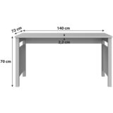Hom`in mladinska pisalna miza leseni material bela | Shoptok.si