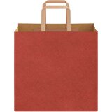  Papirnate vrećice 250 kom s ručkama crvene 26x17x25 cm | shoptok.hr