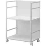 Bijeli metalni regal na kotačima 42x60 cm Tower –