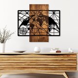 Wallity Zidna dekoracija World Map 5-M, 57 x 64 cm, Smeđa | ePonuda.com