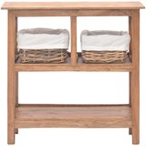 Maison Chic konzolna miza - miza ob steni iz trden mahagonij 69x28x70 cm, (21785788) Cene