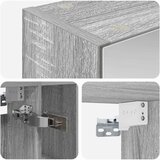 Kupaonski ormar s ogledalom Siva Sonoma 60 x 14.5 x 70 cm | shoptok.hr