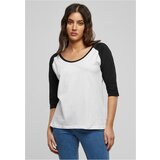 Urban Classics Women's 3/4 contrast raglan t-shirt wht/blk Cijene