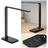 Brilagi LED stona lampa s prigušiva na dodir i bežičnim QI punjenjem, LED/7W/5V, 3000/4000/6000K, crna | Eponuda.com