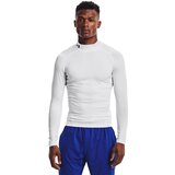 Under Armour compression t-shirt hg armour comp mock ls white cene