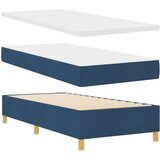 Box Postelja s vzmetnico Modra 80x200 cm Tkanina, (22050823) | Shoptok.si