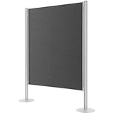 magnetoplan komplet sten za predstavitve, klobučevina, siva, 1 tabla za pripenjanje, 2 stebriča | Shoptok.si