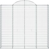  Lučne gabionske košare 3 kom 200x30x180/200cm pocinčano željezo | shoptok.hr
